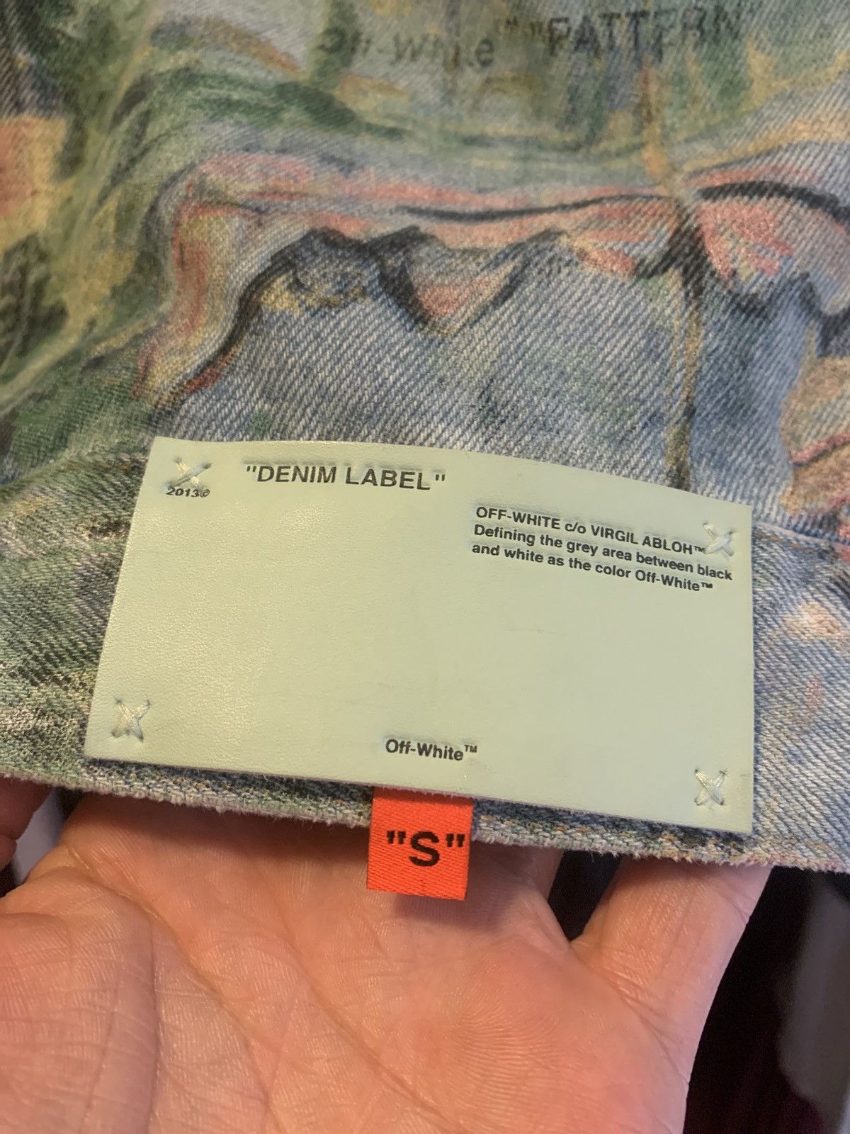 Off-White Printed 2019 Denim Jacket Size US S / EU 44-46 / 1 - 10 Thumbnail