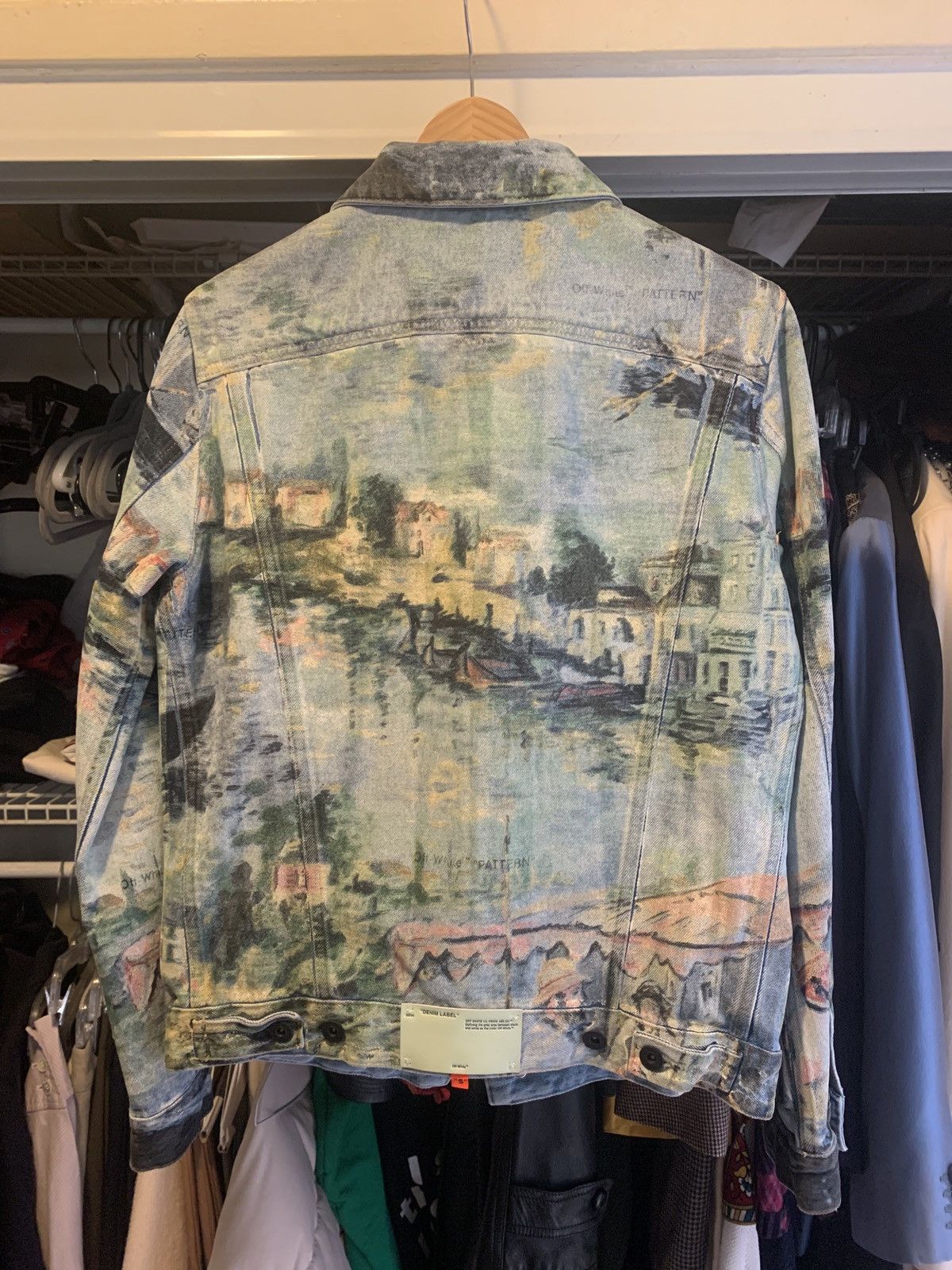 Off-White Printed 2019 Denim Jacket Size US S / EU 44-46 / 1 - 2 Thumbnail