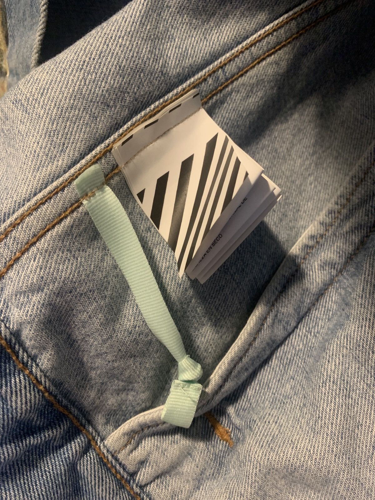 Off-White Printed 2019 Denim Jacket Size US S / EU 44-46 / 1 - 12 Thumbnail