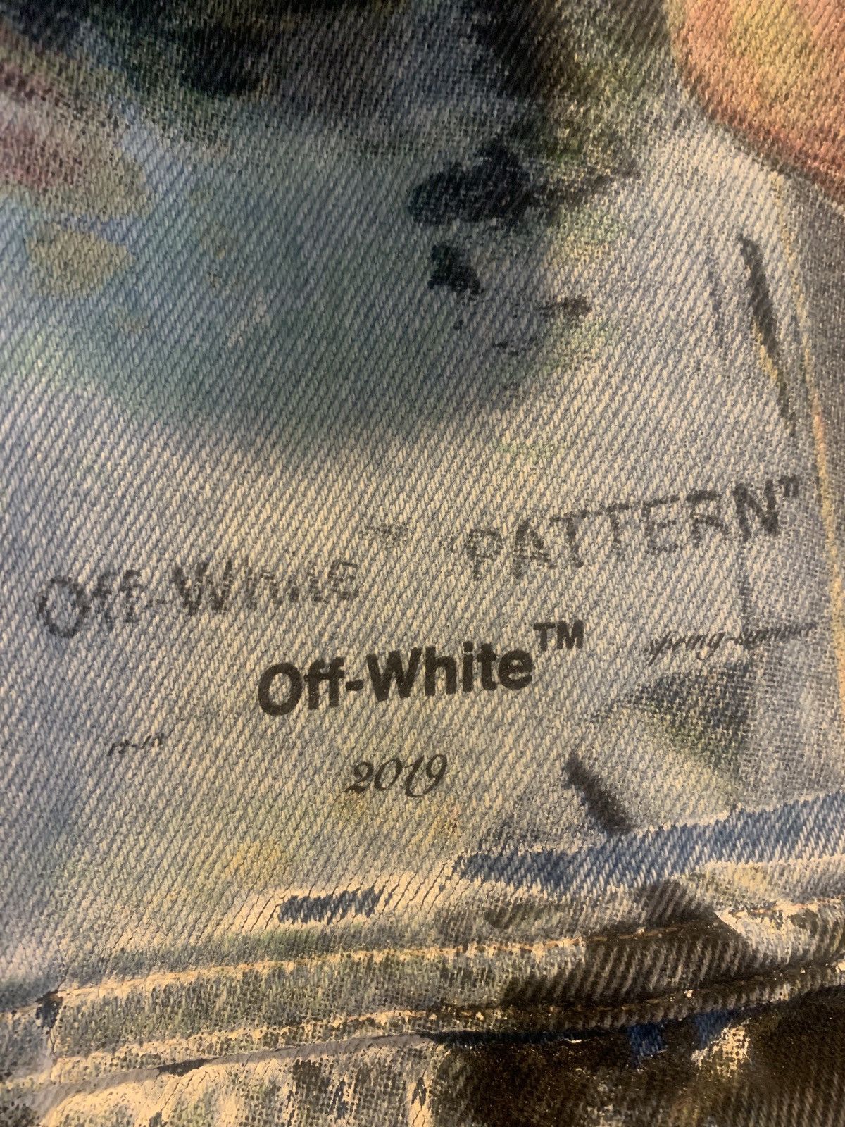 Off-White Printed 2019 Denim Jacket Size US S / EU 44-46 / 1 - 4 Thumbnail