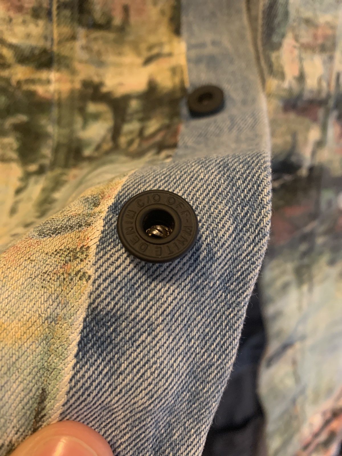 Off-White Printed 2019 Denim Jacket Size US S / EU 44-46 / 1 - 9 Thumbnail
