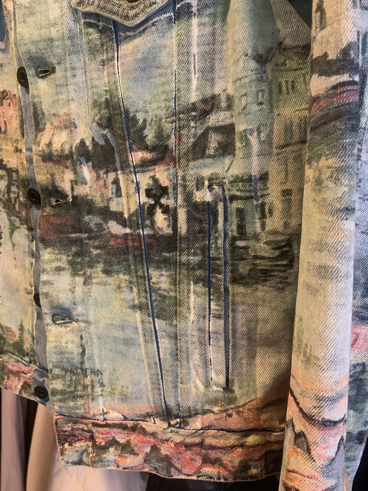 Off-White Printed 2019 Denim Jacket Size US S / EU 44-46 / 1 - 6 Thumbnail
