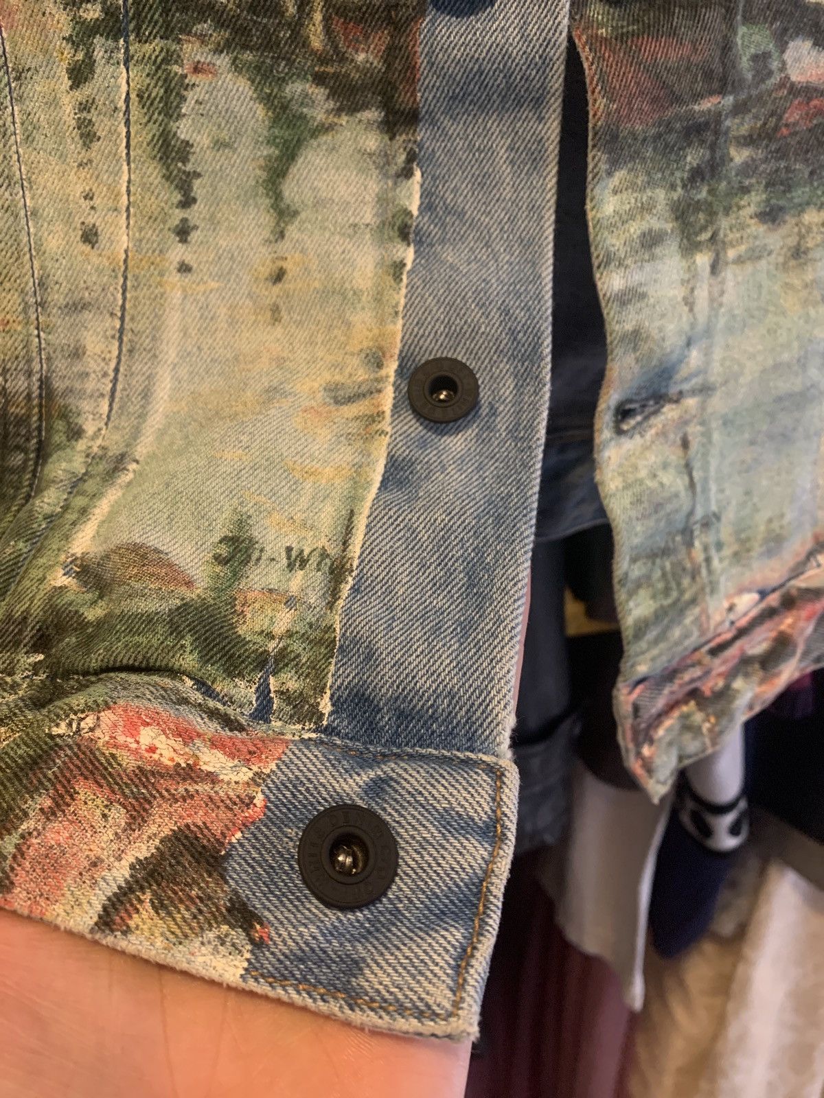 Off-White Printed 2019 Denim Jacket Size US S / EU 44-46 / 1 - 8 Thumbnail