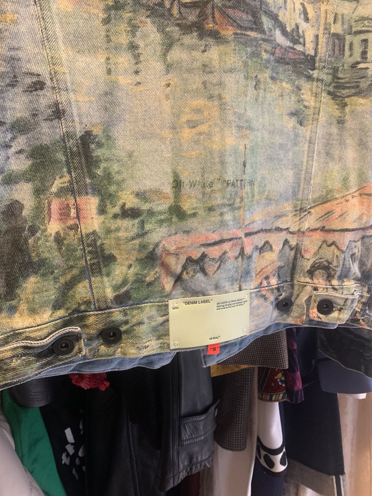 Off-White Printed 2019 Denim Jacket Size US S / EU 44-46 / 1 - 11 Thumbnail