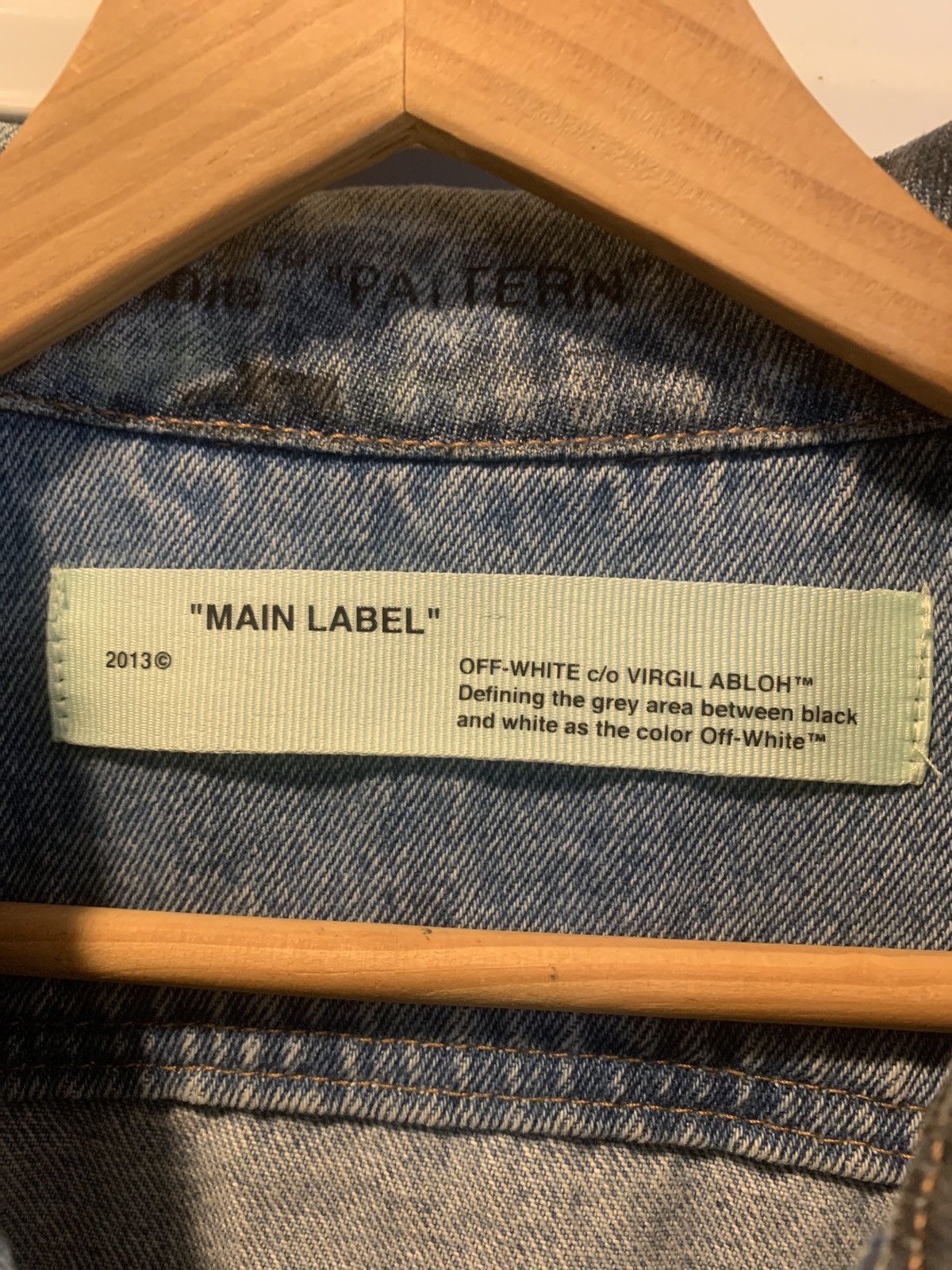 Off-White Printed 2019 Denim Jacket Size US S / EU 44-46 / 1 - 5 Thumbnail