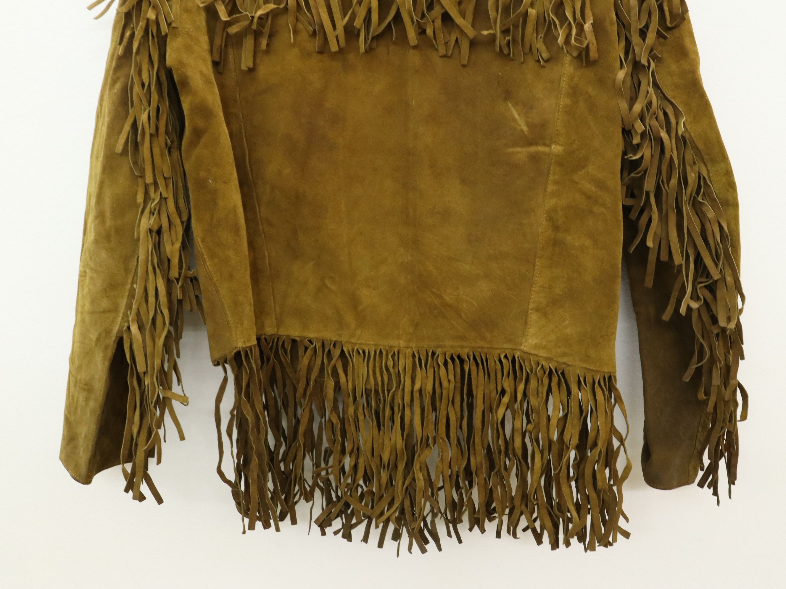 Ibex × Vintage Vintage IBEX Fringe Hippie Western Suede Leather Jacket Size US M / EU 48-50 / 2 - 8 Thumbnail