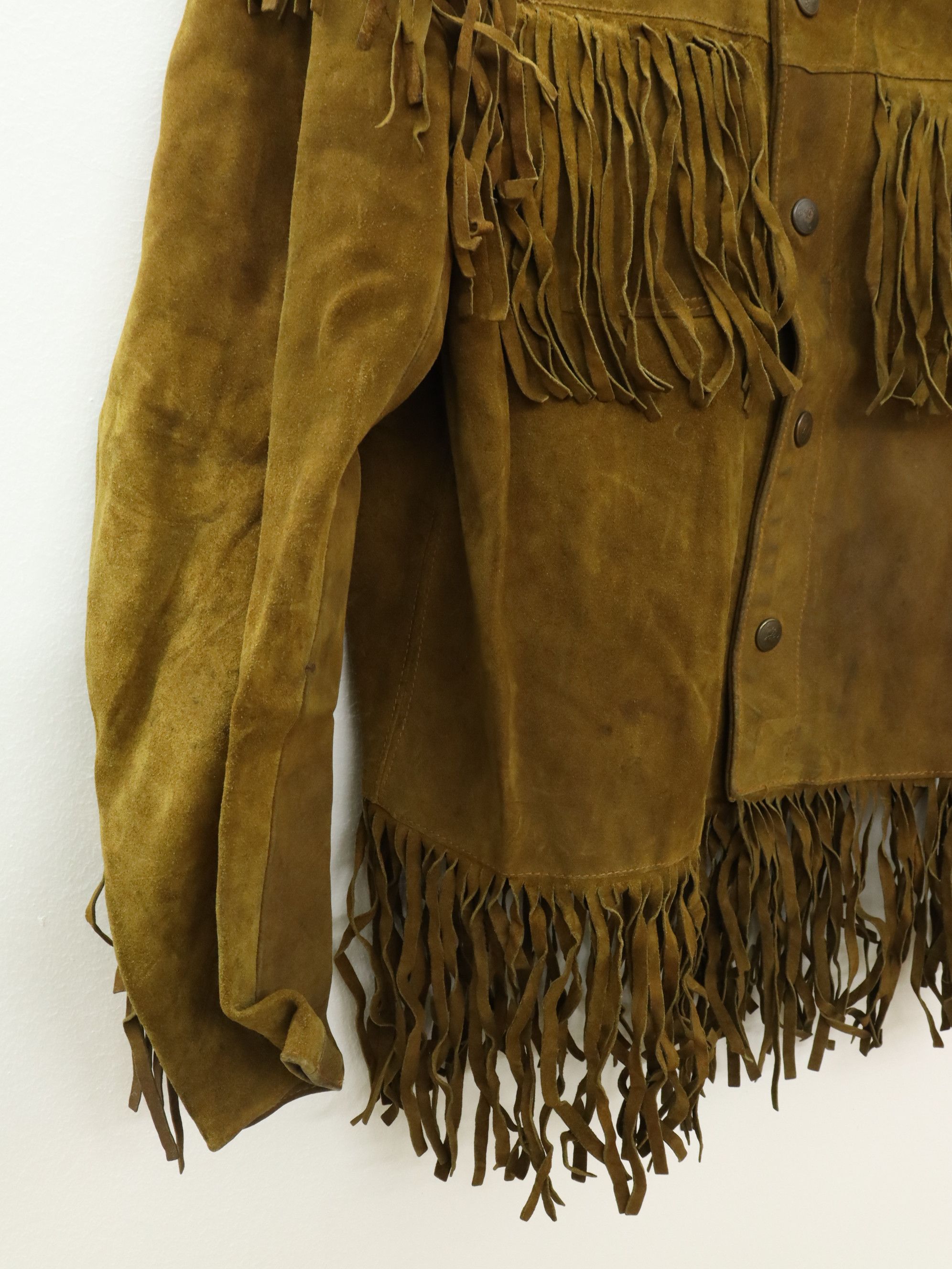 Ibex × Vintage Vintage IBEX Fringe Hippie Western Suede Leather Jacket Size US M / EU 48-50 / 2 - 9 Thumbnail