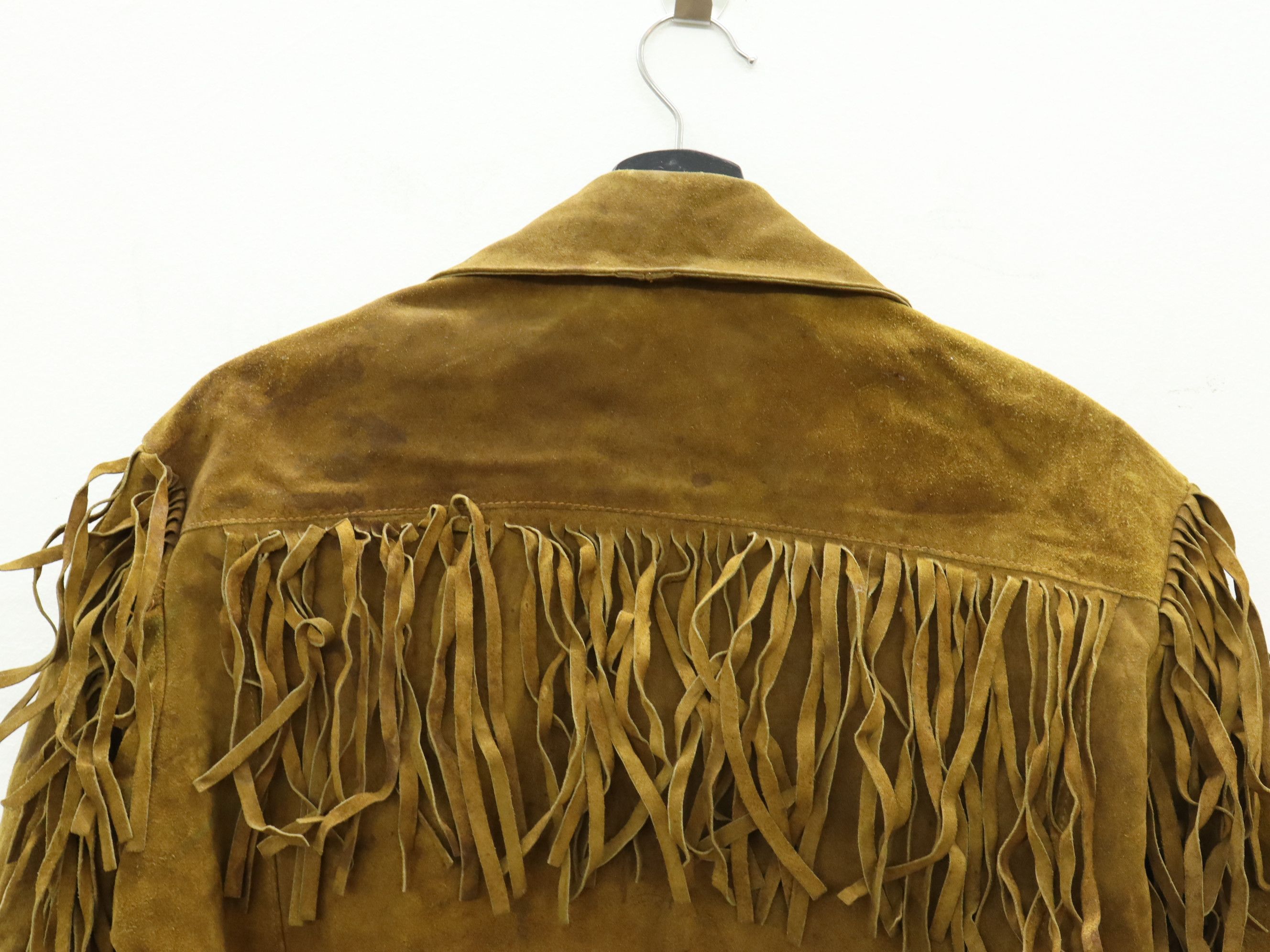 Ibex × Vintage Vintage IBEX Fringe Hippie Western Suede Leather Jacket Size US M / EU 48-50 / 2 - 7 Thumbnail