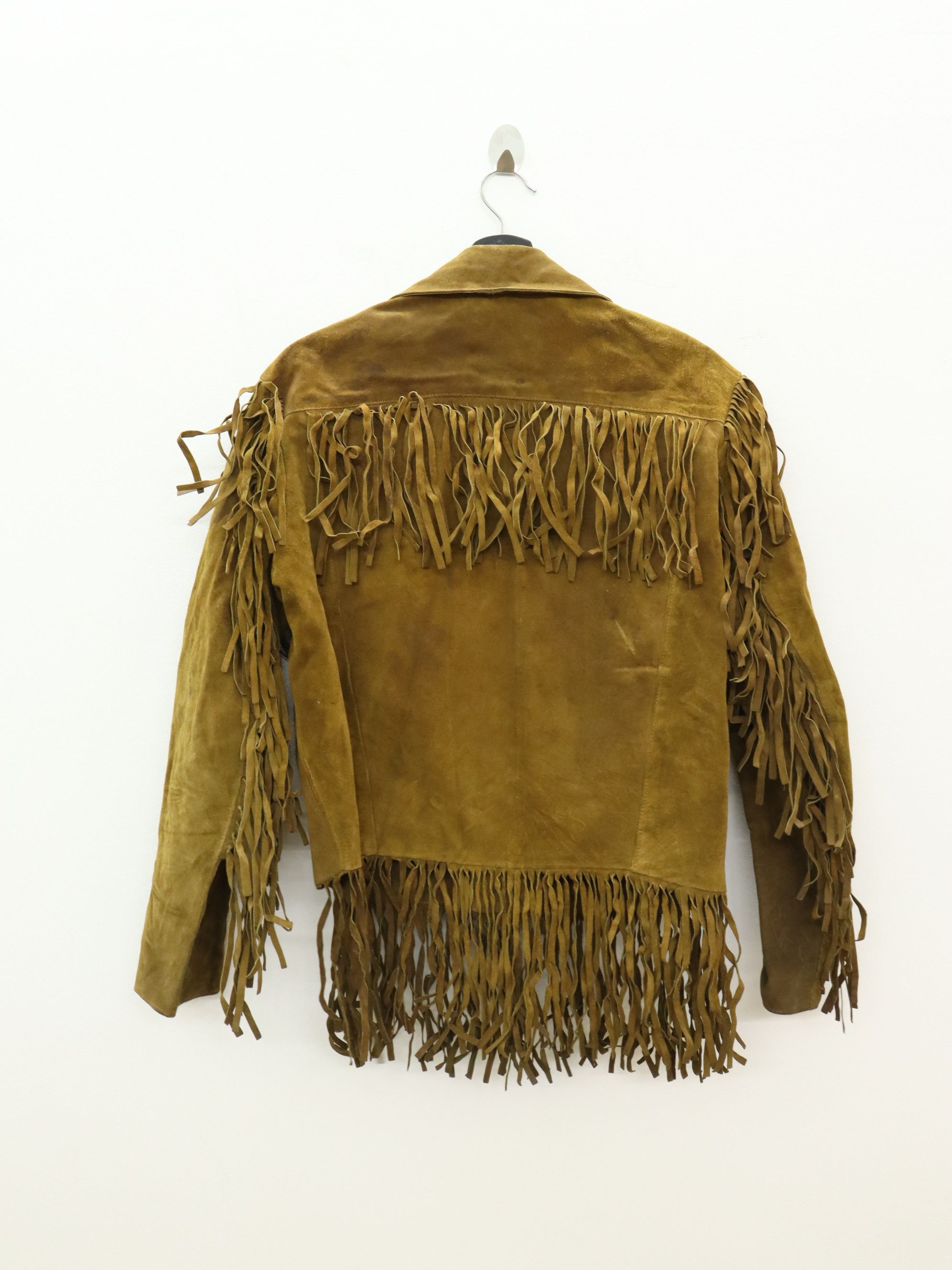 Ibex × Vintage Vintage IBEX Fringe Hippie Western Suede Leather Jacket Size US M / EU 48-50 / 2 - 2 Thumbnail