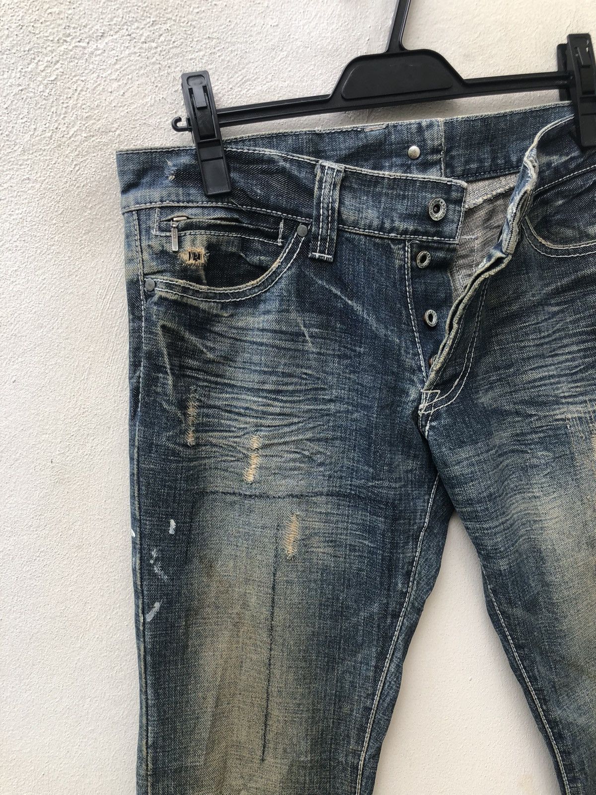 Boycott Boycott Japan Paint Splashes Studded Distressed Denim Size US 30 / EU 46 - 3 Thumbnail