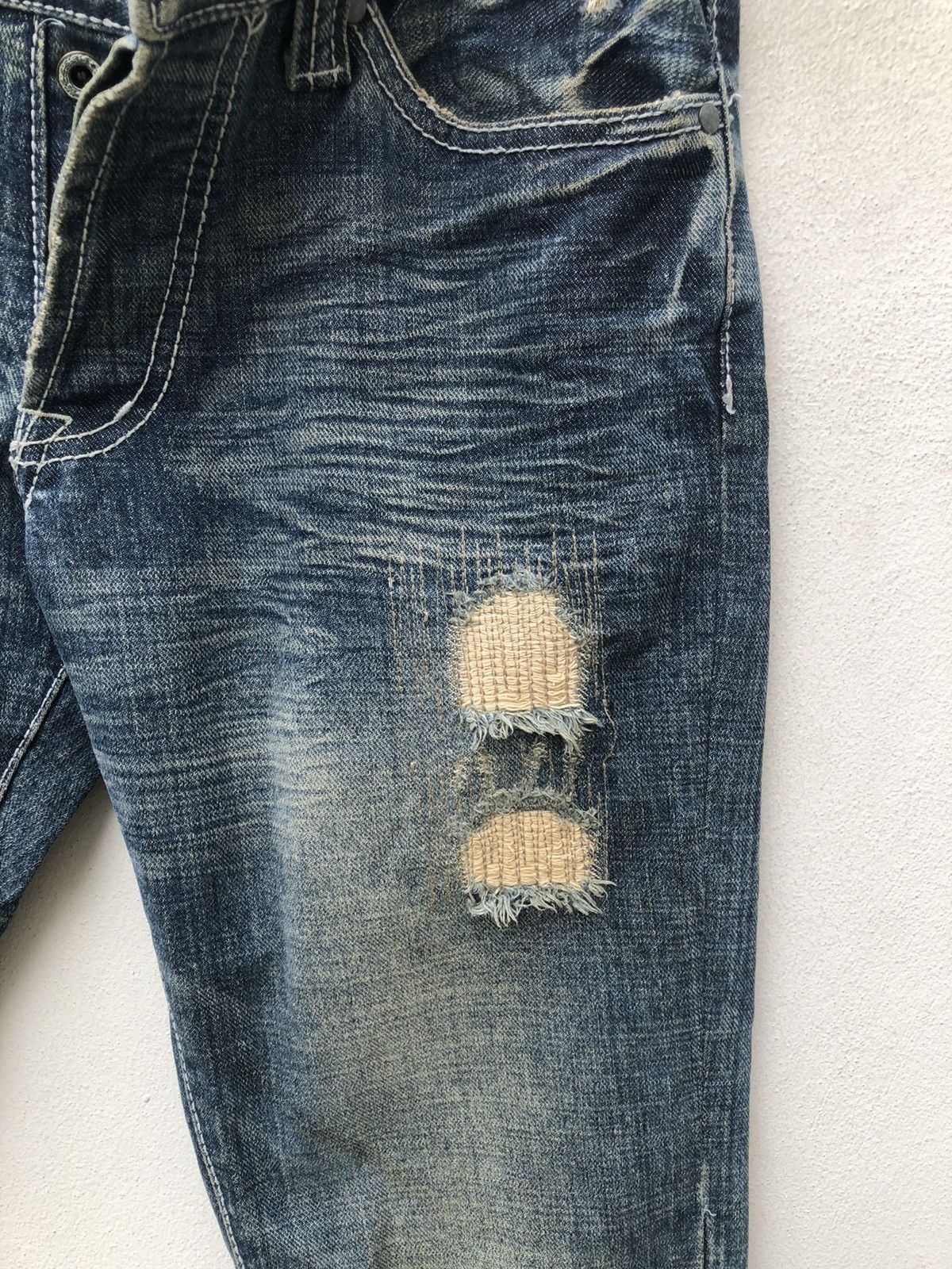 Boycott Boycott Japan Paint Splashes Studded Distressed Denim Size US 30 / EU 46 - 7 Thumbnail