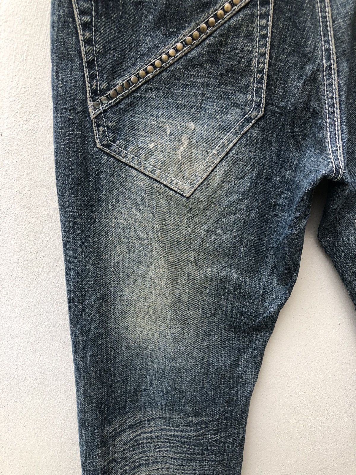 Boycott Boycott Japan Paint Splashes Studded Distressed Denim Size US 30 / EU 46 - 13 Thumbnail