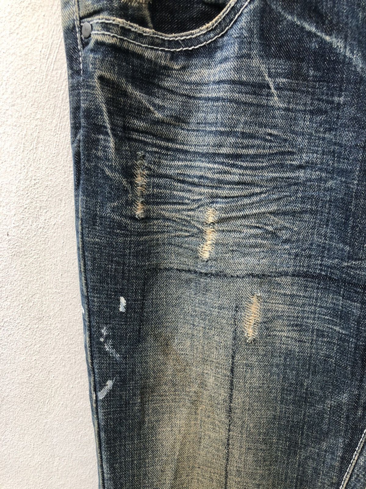 Boycott Boycott Japan Paint Splashes Studded Distressed Denim Size US 30 / EU 46 - 4 Thumbnail