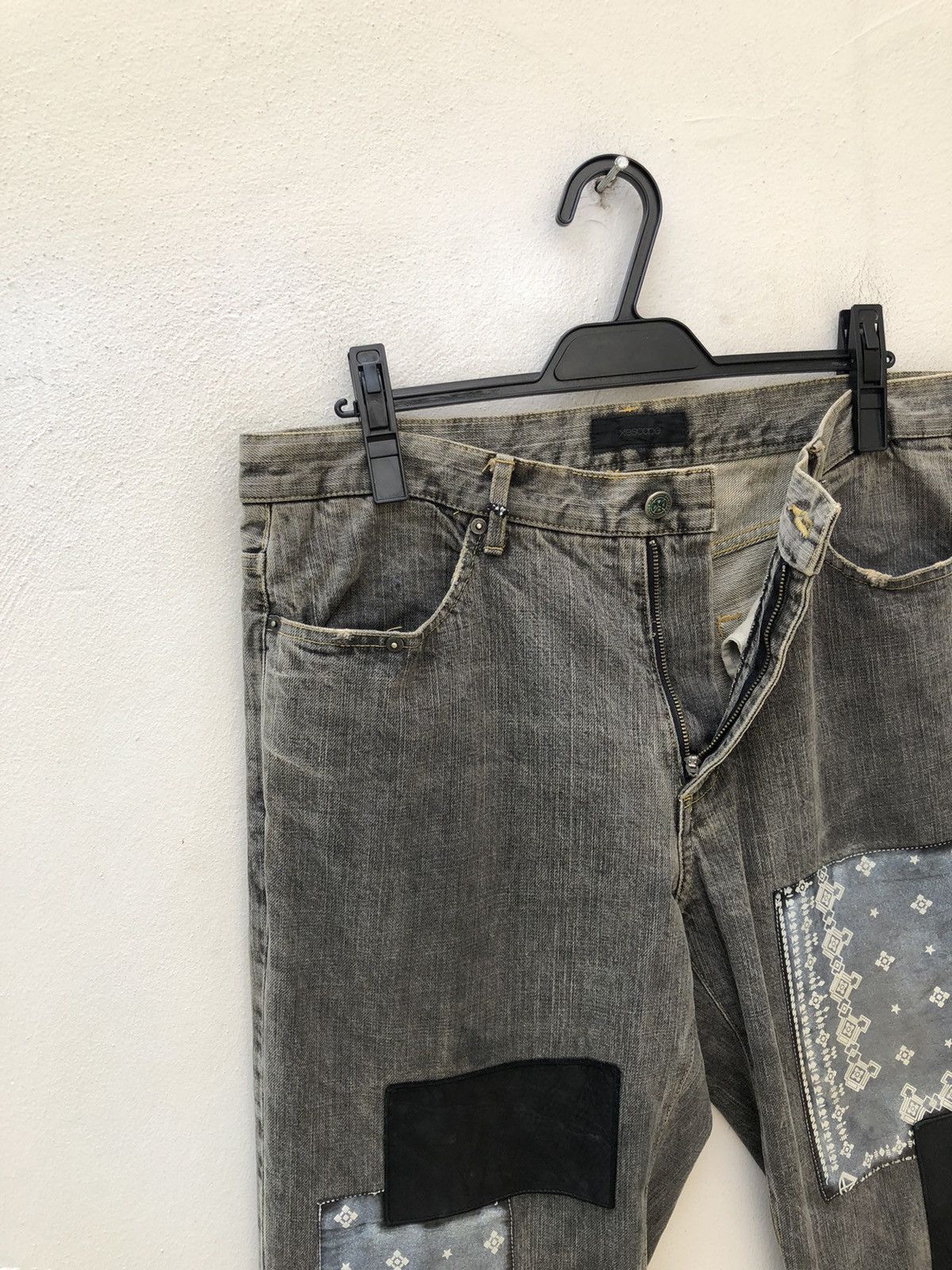 Vintage Vintage Xescape Japan Patchwork Denim Jeans Size US 34 / EU 50 - 5 Thumbnail
