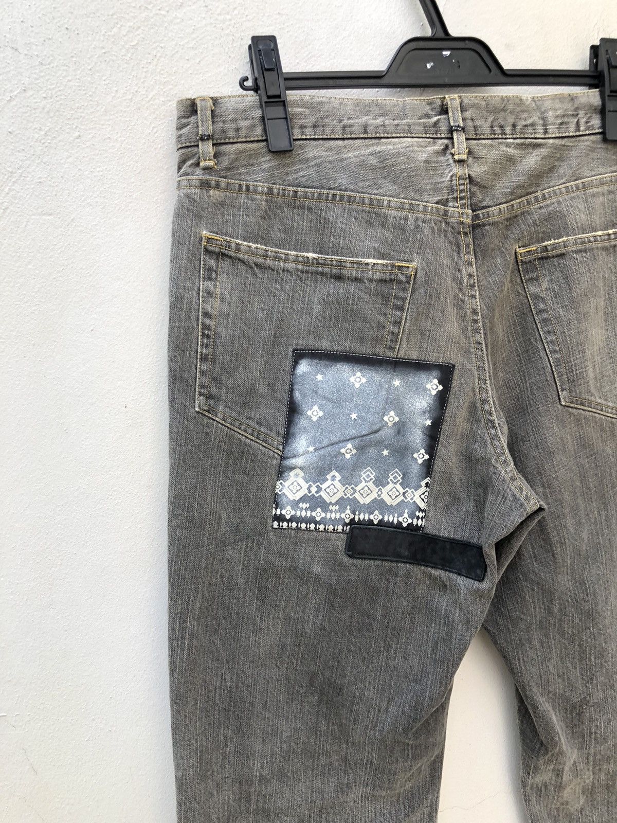 Vintage Vintage Xescape Japan Patchwork Denim Jeans Size US 34 / EU 50 - 16 Thumbnail