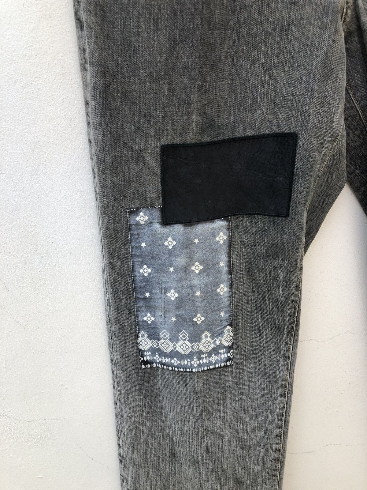 Vintage Vintage Xescape Japan Patchwork Denim Jeans Size US 34 / EU 50 - 6 Thumbnail