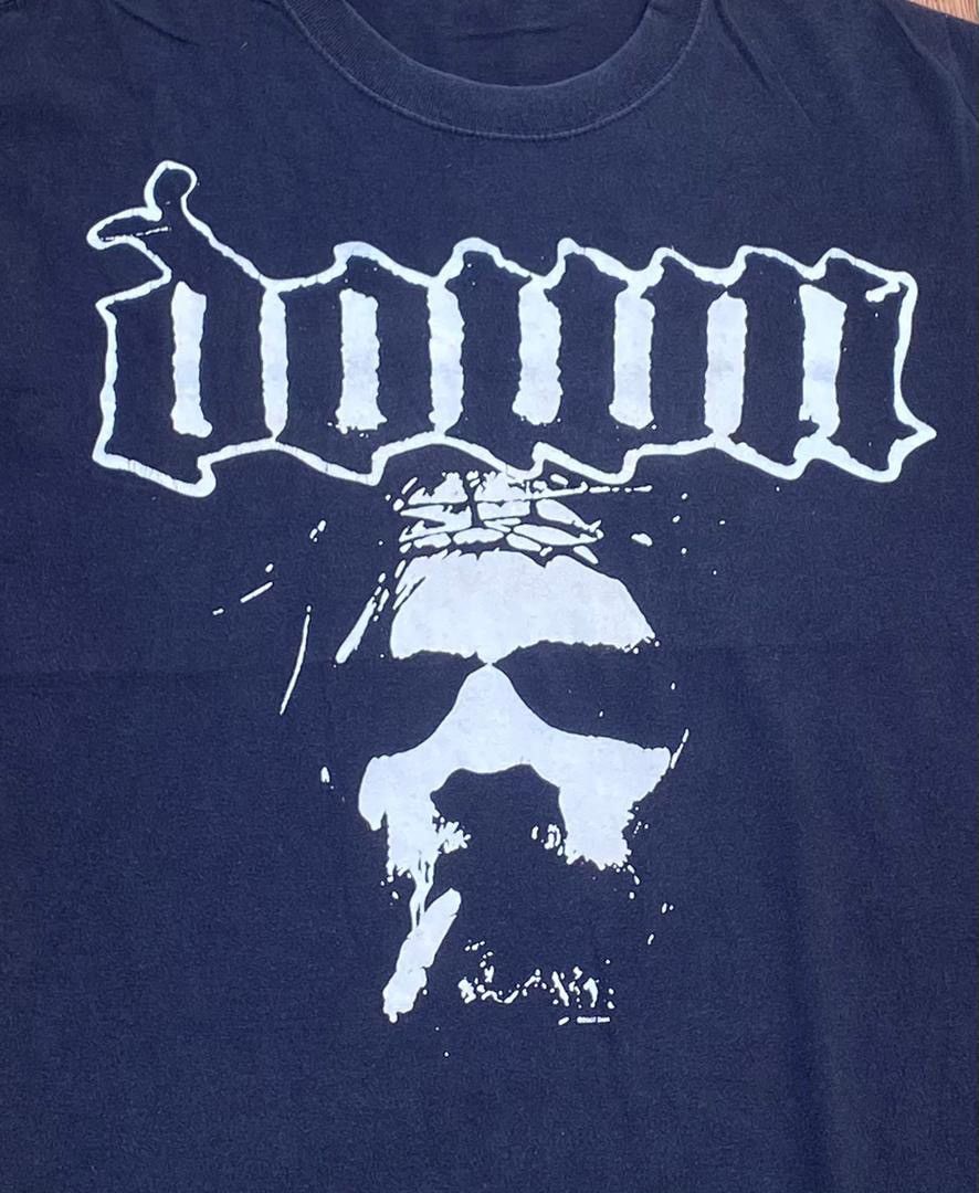 Band Tees × Vintage Vintage Tee DOWN heavymetal band ( A 12 ) Size US L / EU 52-54 / 3 - 2 Thumbnail