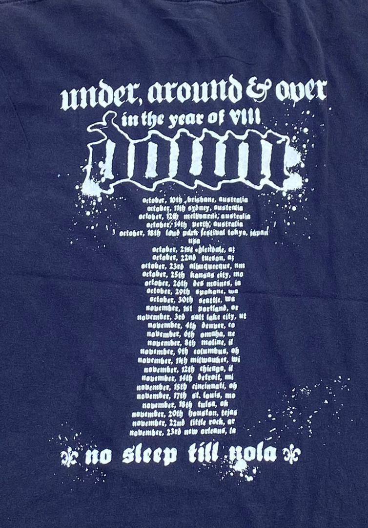 Band Tees × Vintage Vintage Tee DOWN heavymetal band ( A 12 ) Size US L / EU 52-54 / 3 - 4 Thumbnail