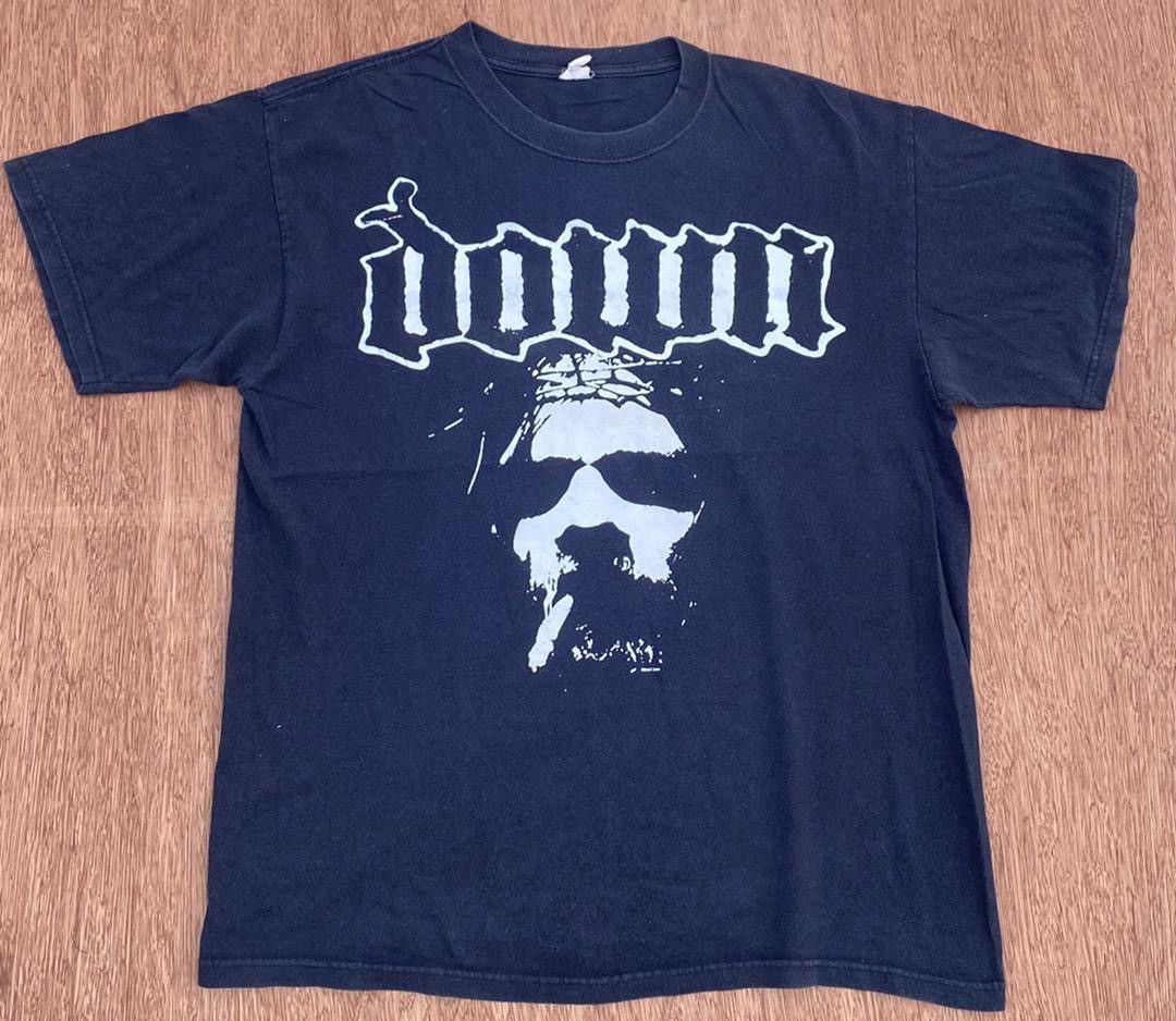 Band Tees × Vintage Vintage Tee DOWN heavymetal band ( A 12 ) Size US L / EU 52-54 / 3 - 1 Thumbnail