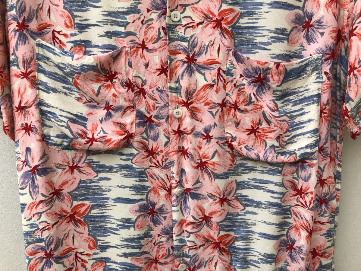 Blue Blue Japan Blue Blue Japan Aloha Double Pocket Rayon Hawaiian Shirt Size US M / EU 48-50 / 2 - 8 Thumbnail
