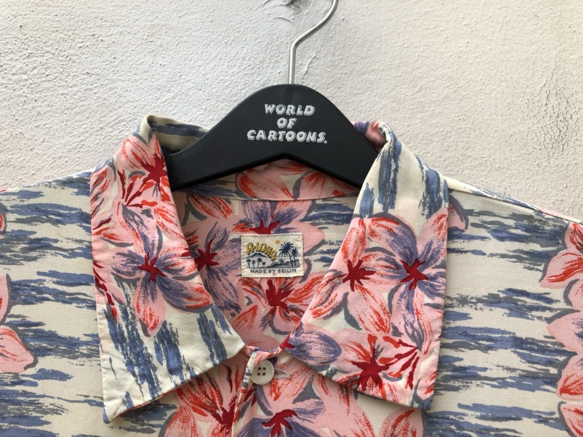 Blue Blue Japan Blue Blue Japan Aloha Double Pocket Rayon Hawaiian Shirt Size US M / EU 48-50 / 2 - 6 Thumbnail