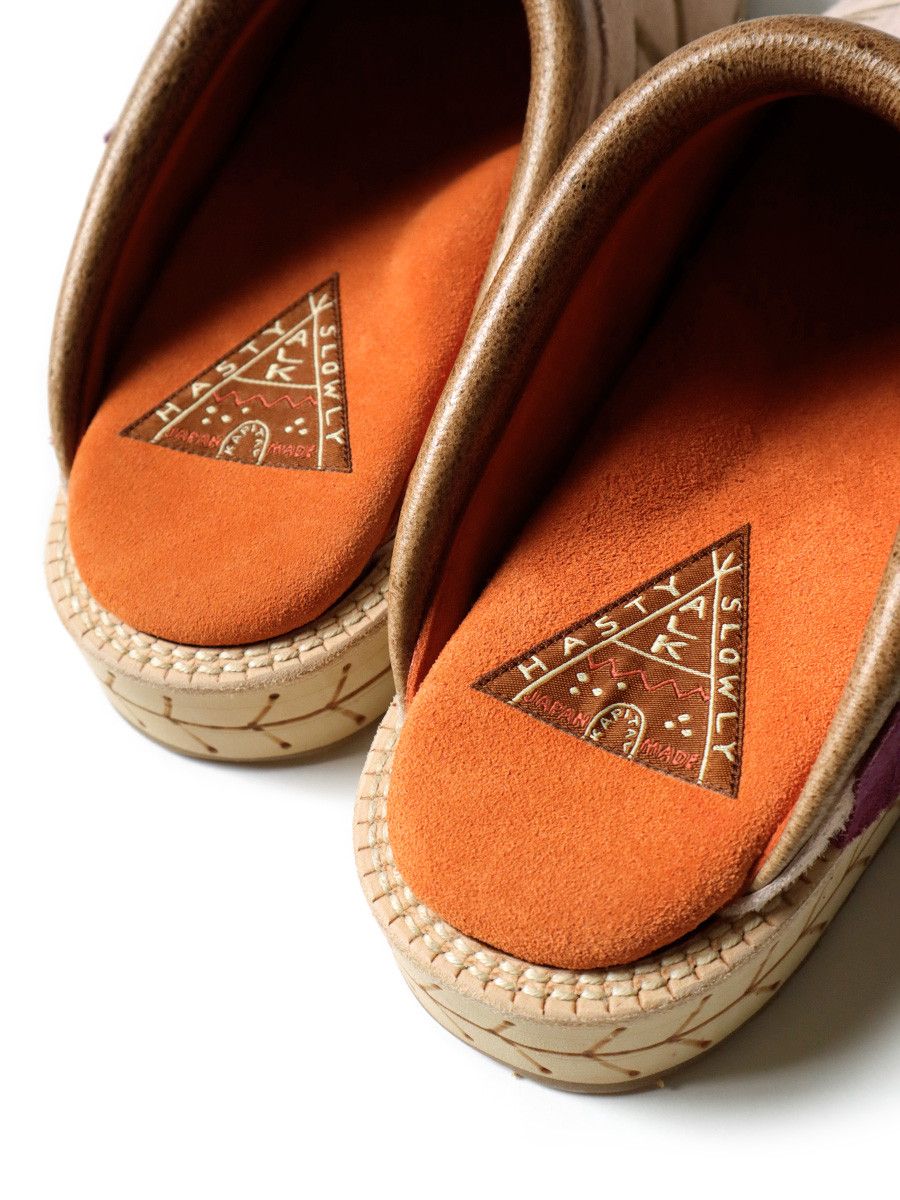 Kapital × Vibram Kapital 2-TONE Deer Leather Pueblo Rain Sabo Sandals Size US 10.5 / EU 43-44 - 7 Thumbnail