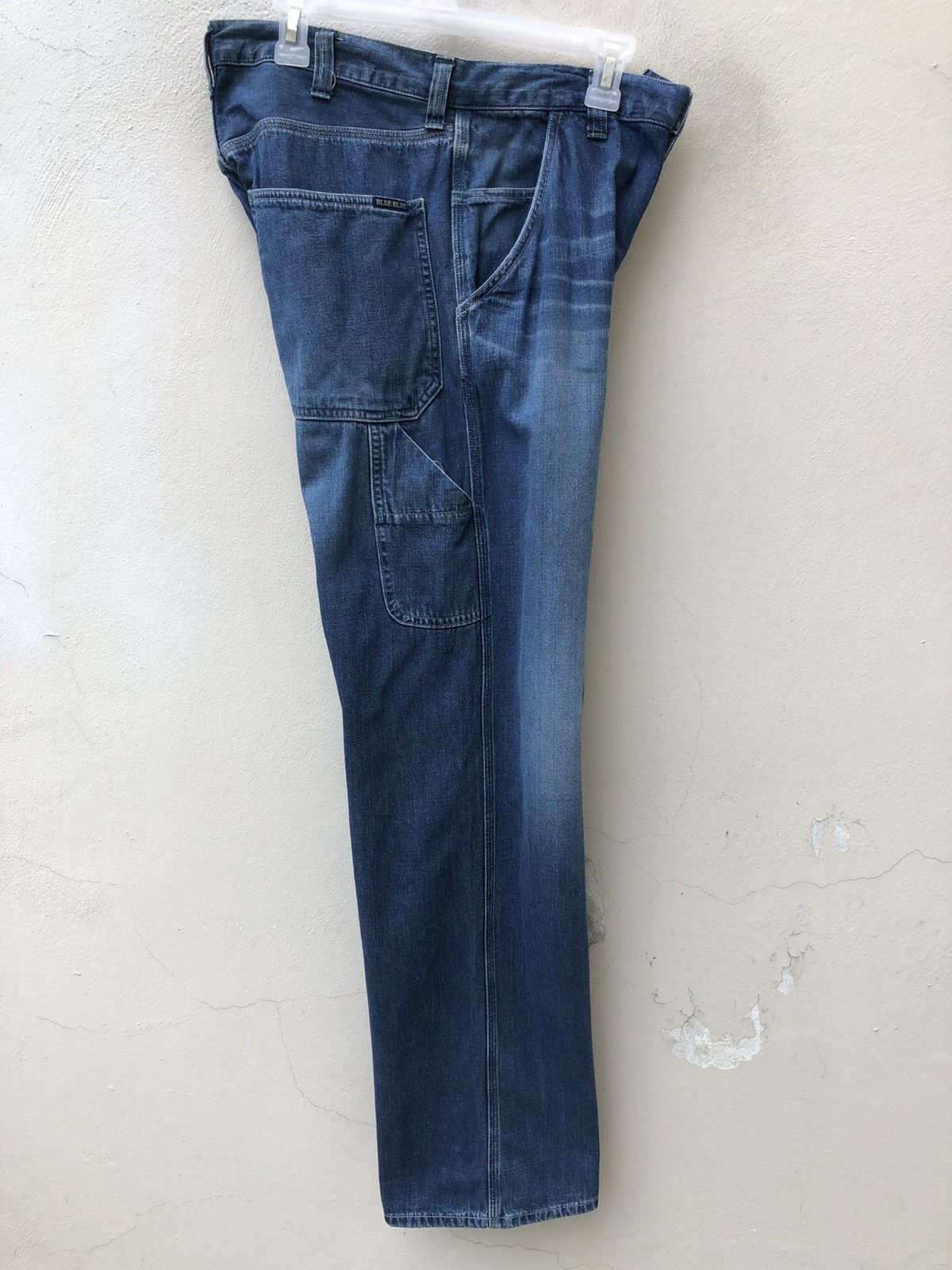 Blue Blue Japan BLUE BLUE Made in Japan Indigo Denim Workwear Pant Size US 30 / EU 46 - 22 Thumbnail
