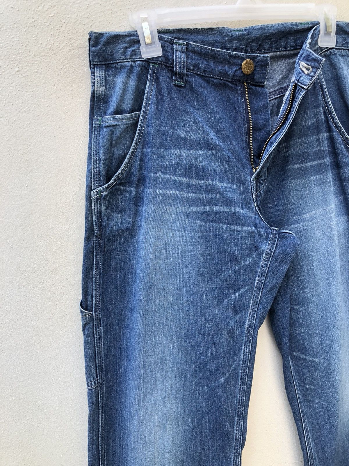 Blue Blue Japan BLUE BLUE Made in Japan Indigo Denim Workwear Pant Size US 30 / EU 46 - 9 Thumbnail