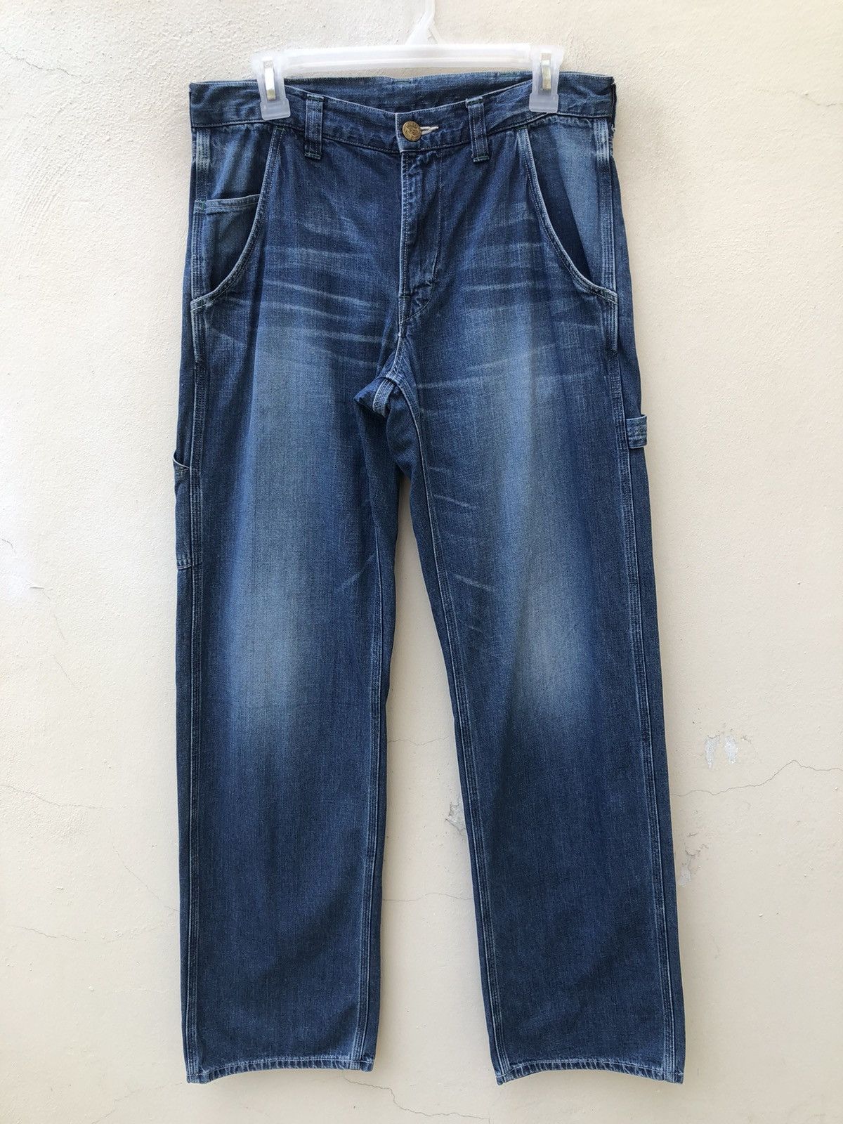 Blue Blue Japan BLUE BLUE Made in Japan Indigo Denim Workwear Pant Size US 30 / EU 46 - 6 Thumbnail