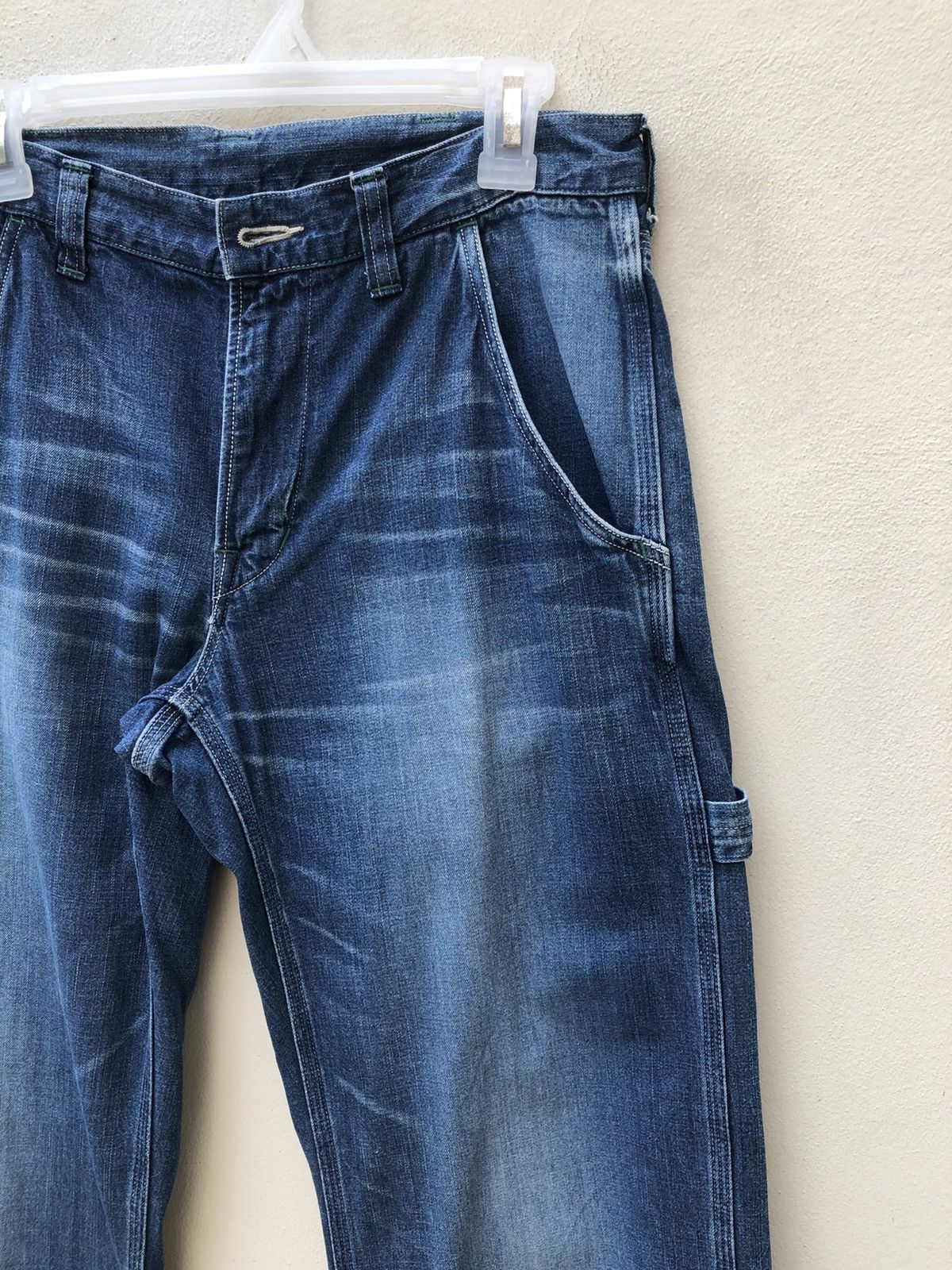 Blue Blue Japan BLUE BLUE Made in Japan Indigo Denim Workwear Pant Size US 30 / EU 46 - 12 Thumbnail
