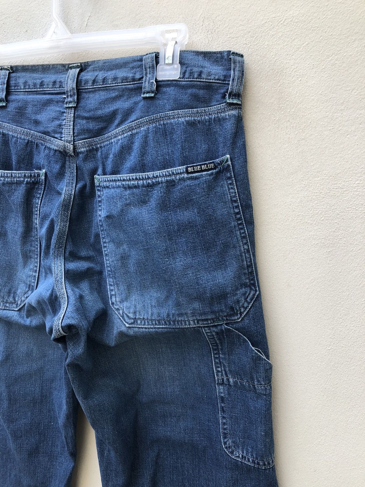 Blue Blue Japan BLUE BLUE Made in Japan Indigo Denim Workwear Pant Size US 30 / EU 46 - 19 Thumbnail