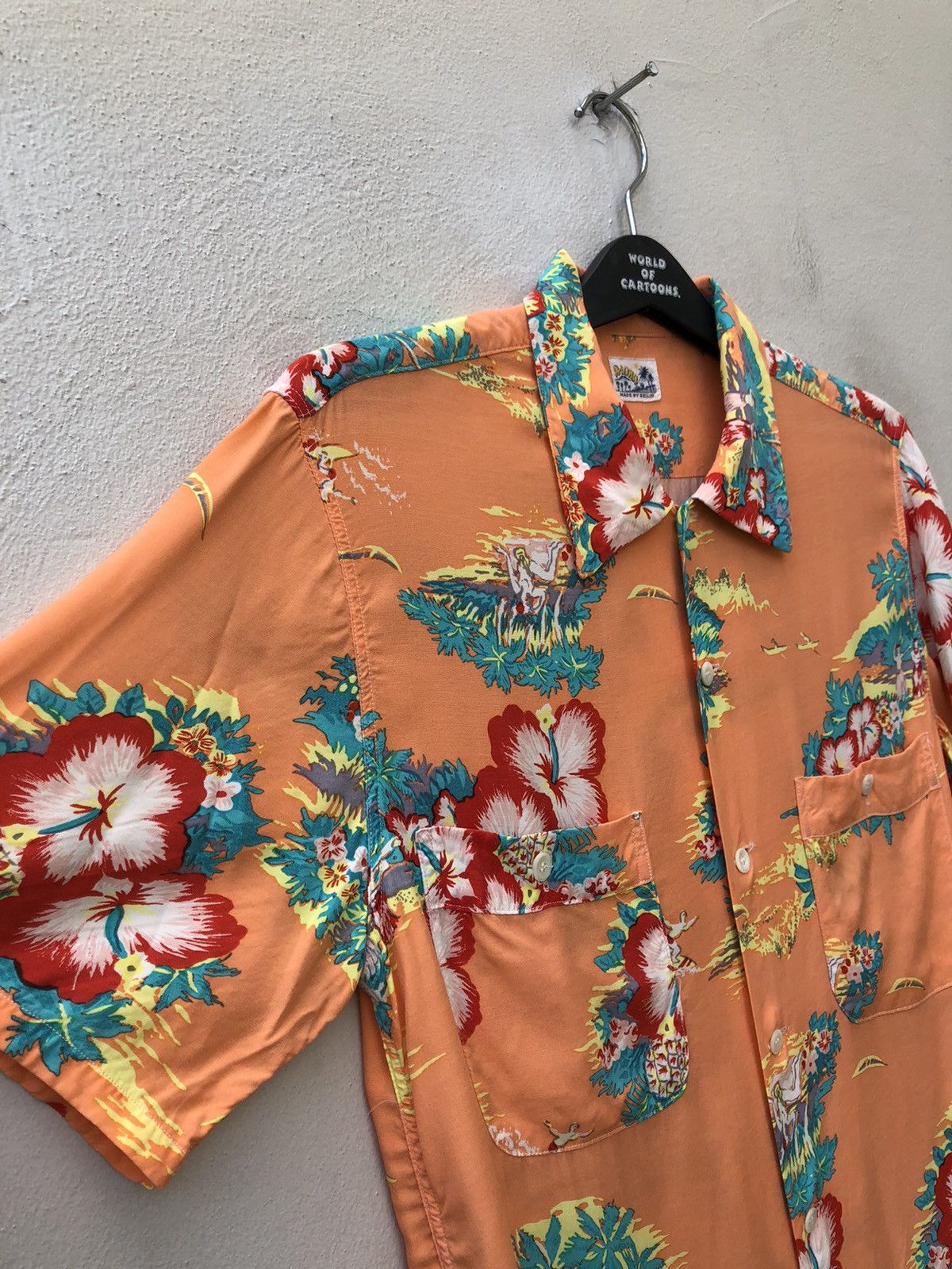 Blue Blue Japan Blue Blue Aloha Japan 100% Rayon Hawaiian Shirt Size US S / EU 44-46 / 1 - 12 Thumbnail