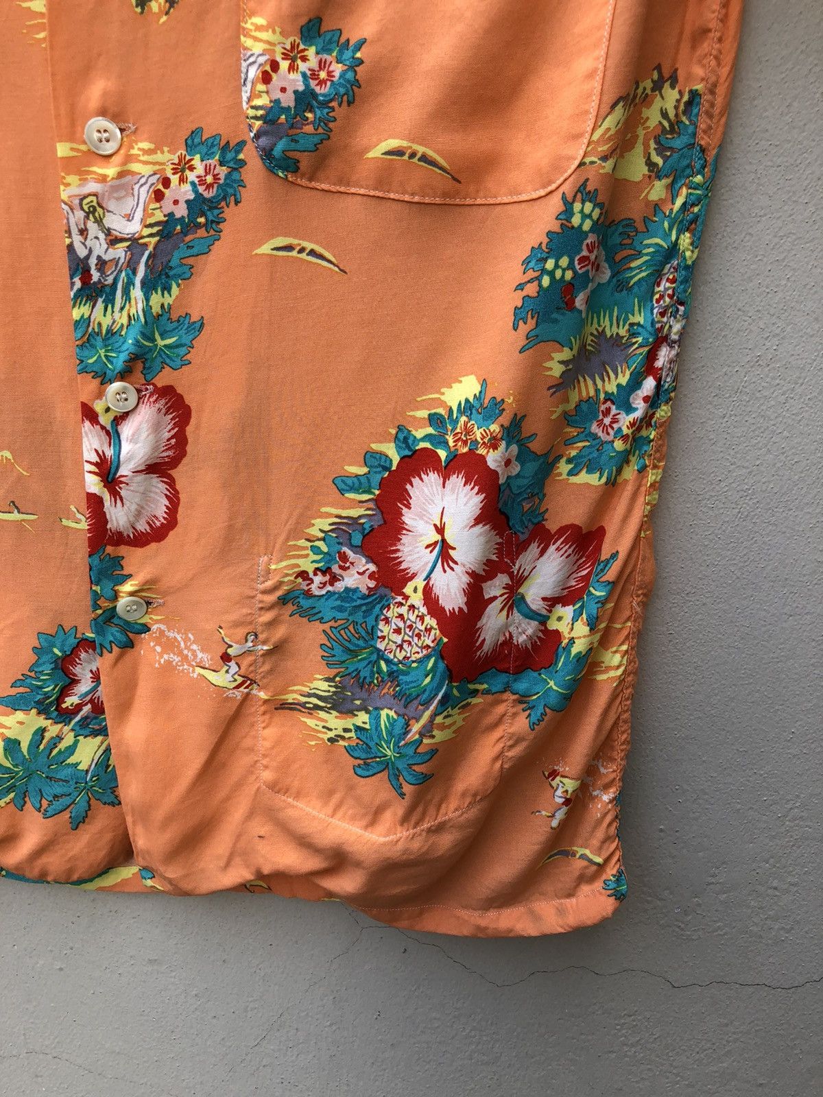 Blue Blue Japan Blue Blue Aloha Japan 100% Rayon Hawaiian Shirt Size US S / EU 44-46 / 1 - 9 Thumbnail