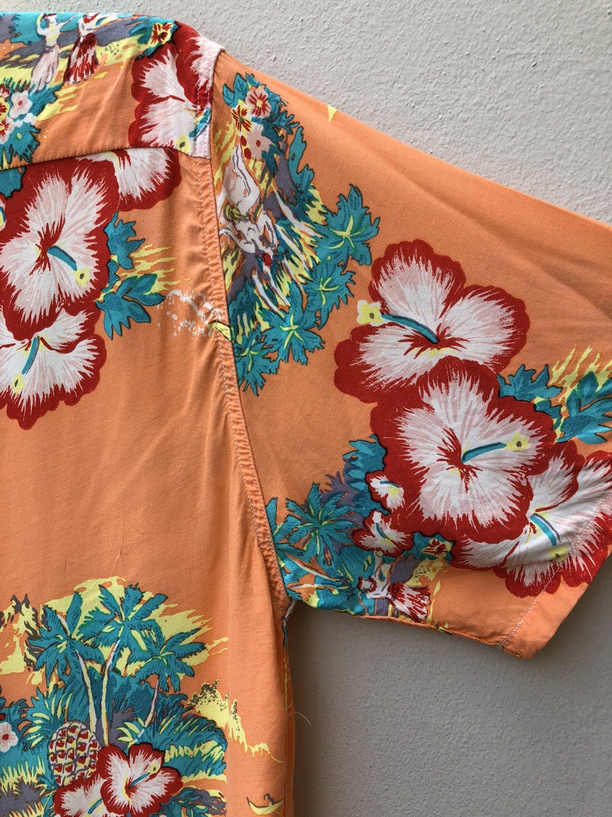 Blue Blue Japan Blue Blue Aloha Japan 100% Rayon Hawaiian Shirt Size US S / EU 44-46 / 1 - 19 Thumbnail