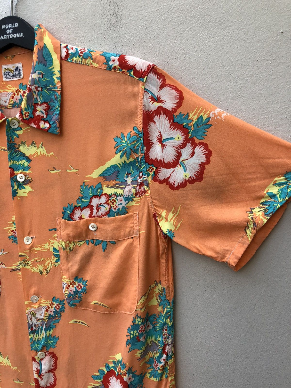 Blue Blue Japan Blue Blue Aloha Japan 100% Rayon Hawaiian Shirt Size US S / EU 44-46 / 1 - 7 Thumbnail