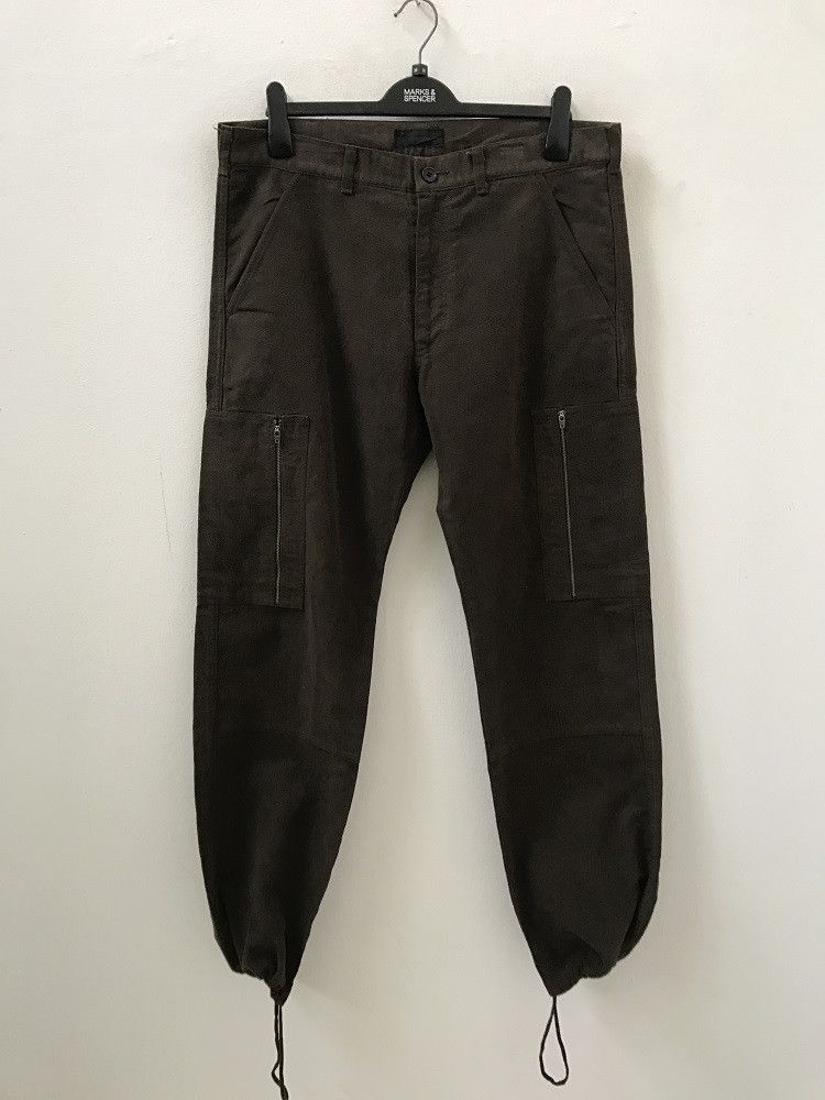 XESCAPE Made in Japan Drawstring Hem Suede Cotton Cargo