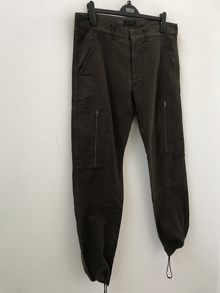 Designer × Japanese Brand XESCAPE Made in Japan Drawstring Hem Suede Cotton Cargo Size US 34 / EU 50 - 2 Thumbnail