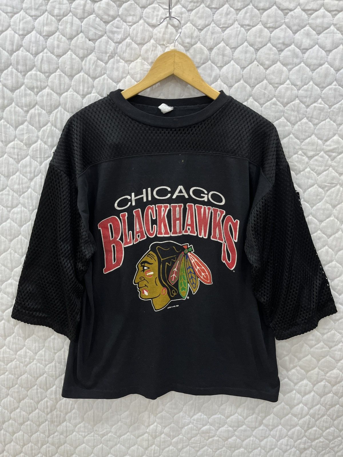 NHL (Mmmm). 🔥RARE VTG CHICAGO BLACKHAWKS Size US XL / EU 56 / 4 - 1 Thumbnail