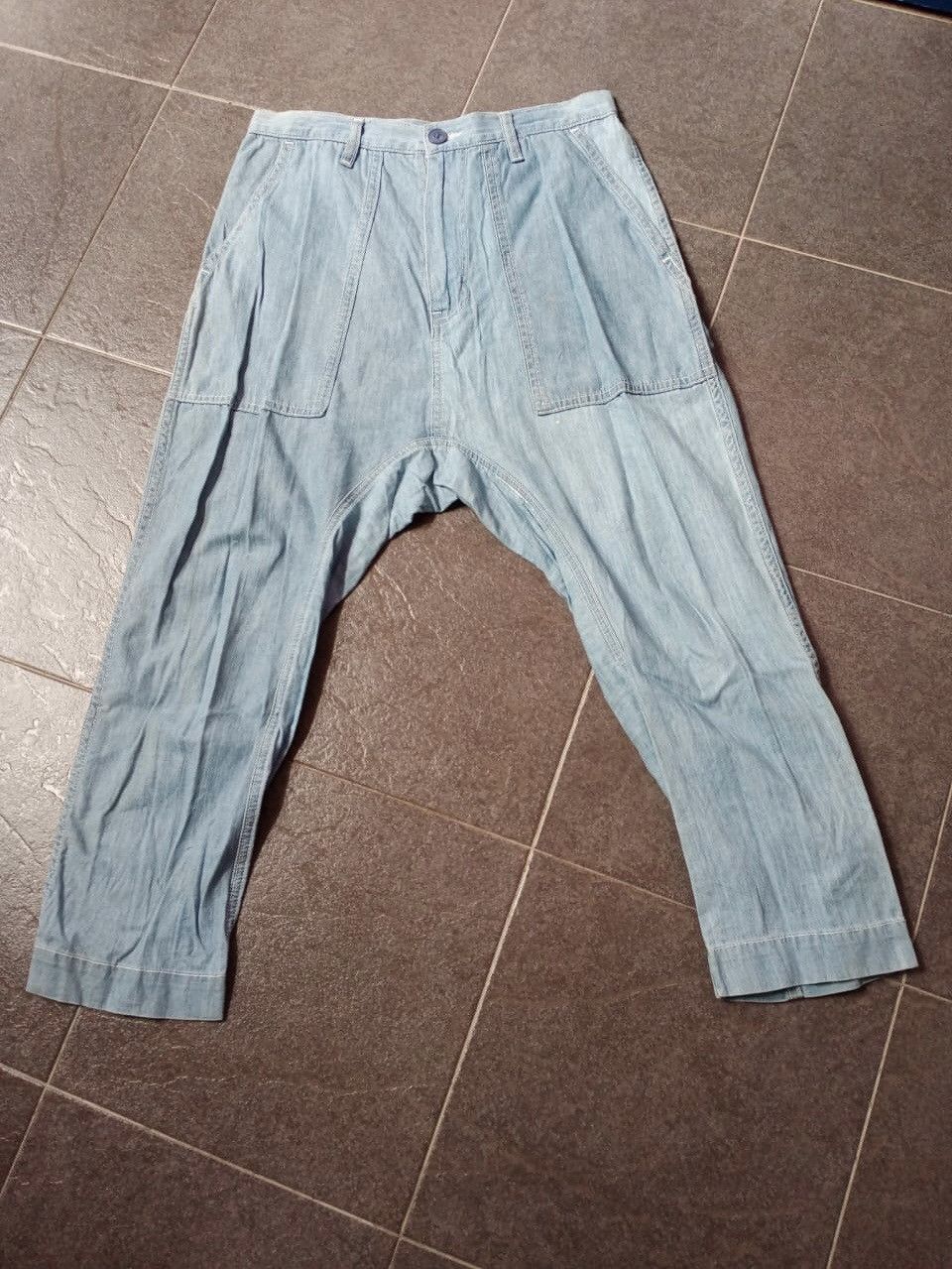 image of By Issey Miyake Indigo Dye Crotch Pants, Men's (Size 28)