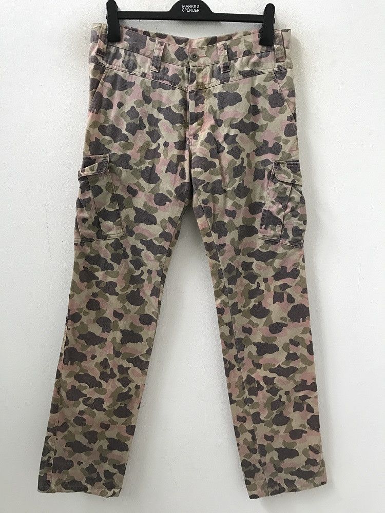 Boycott Vintage BOYCOTT Camo Cargo Trouser Pant Size US 31 - 1 Thumbnail