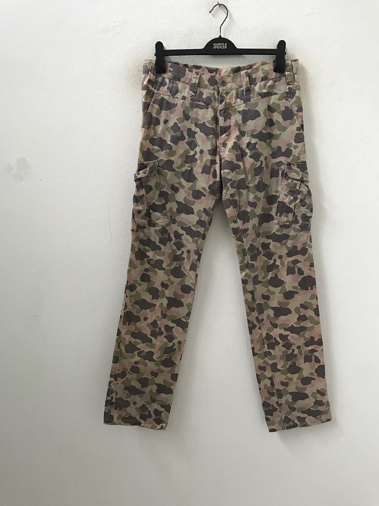Boycott Vintage BOYCOTT Camo Cargo Trouser Pant Size US 31 - 2 Thumbnail