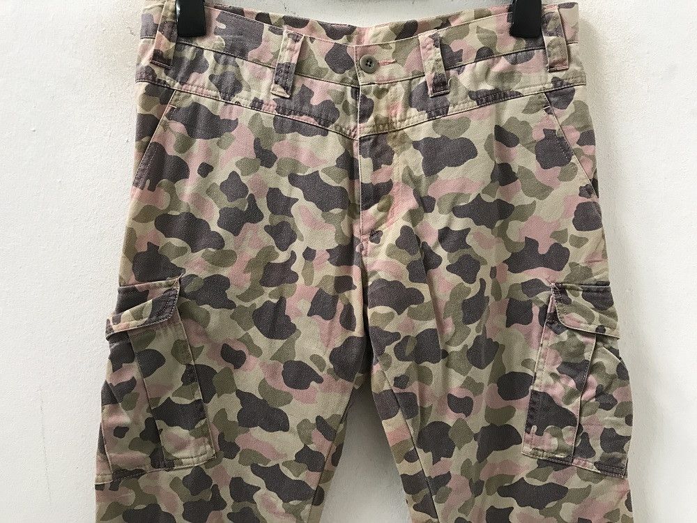 Boycott Vintage BOYCOTT Camo Cargo Trouser Pant Size US 31 - 3 Thumbnail