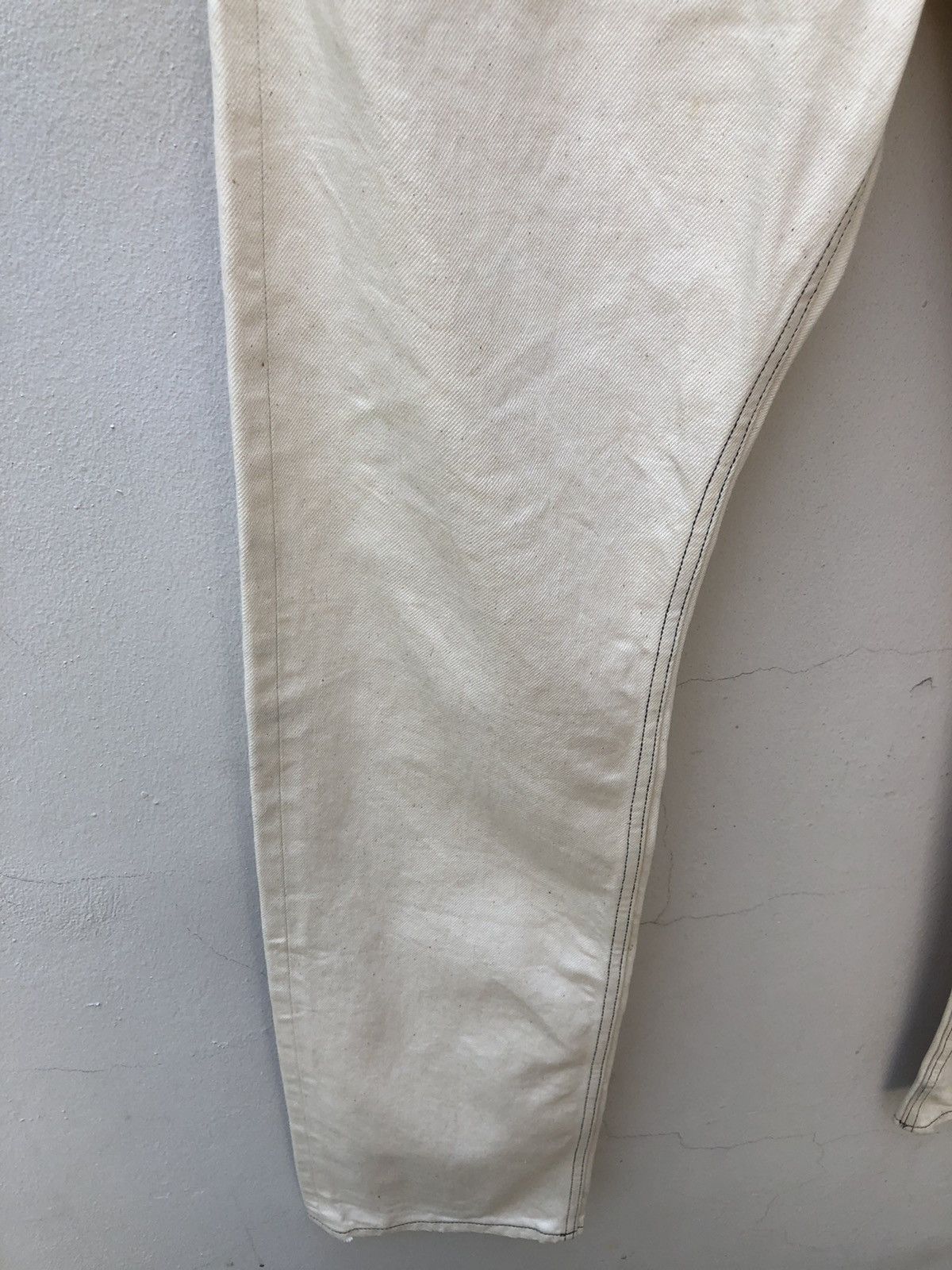 roarguns Roarguns Japan Distressed Selvedge Denim White Pant Size US 34 / EU 50 - 7 Thumbnail