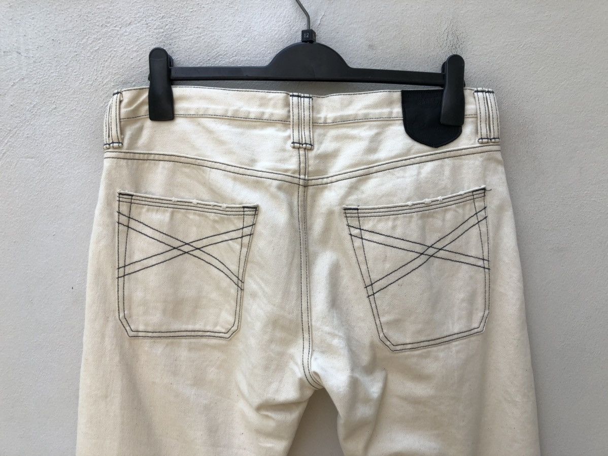 roarguns Roarguns Japan Distressed Selvedge Denim White Pant Size US 34 / EU 50 - 11 Thumbnail