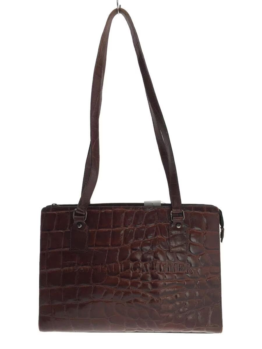 JEAN PAUL GAULTIER 1990's crocodile print leather handbag