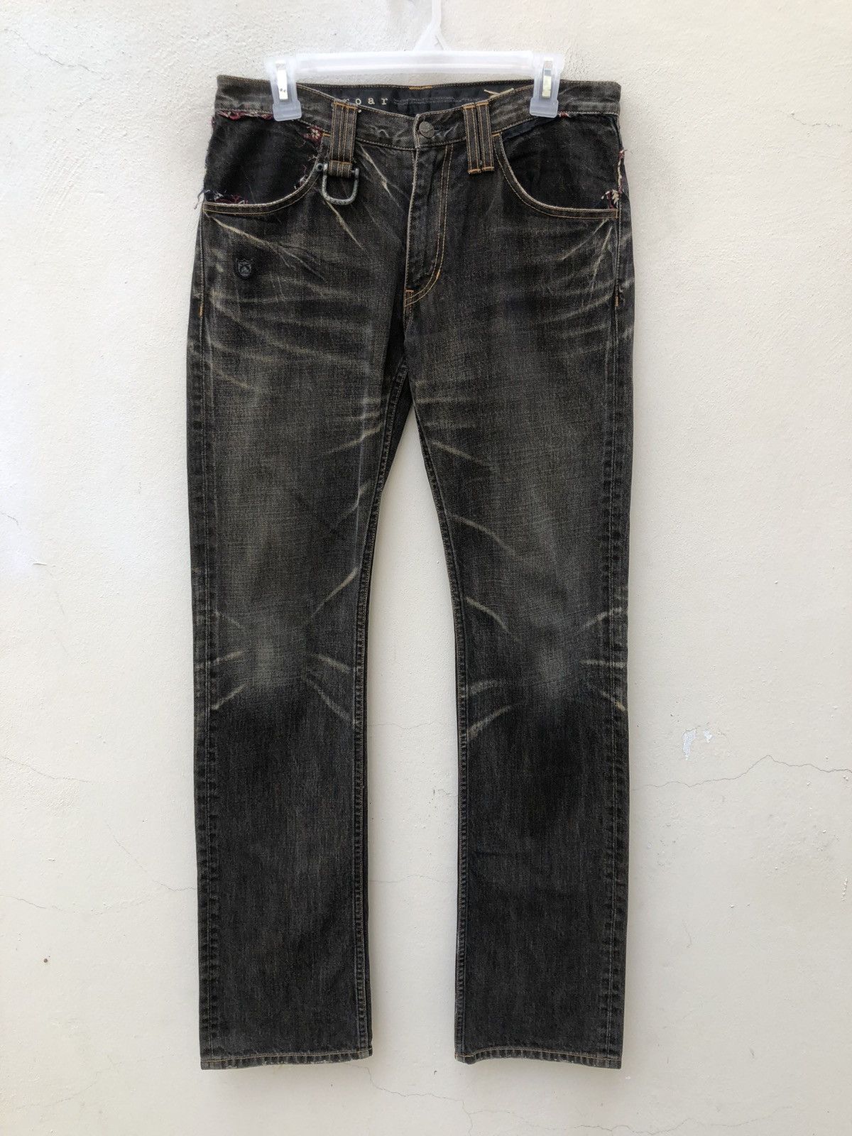 Japanese Brand × roarguns Vintage Roarguns Japan Distressed Ripped Fade Denim Jeans Size US 31 - 6 Thumbnail