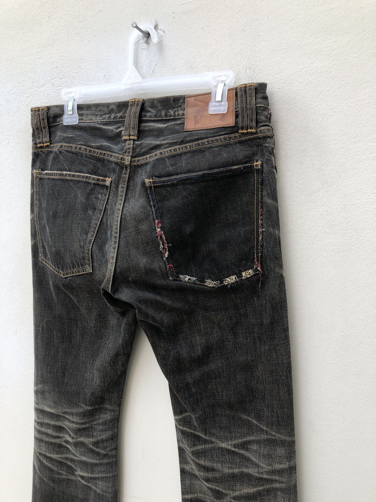 Japanese Brand × roarguns Vintage Roarguns Japan Distressed Ripped Fade Denim Jeans Size US 31 - 20 Thumbnail