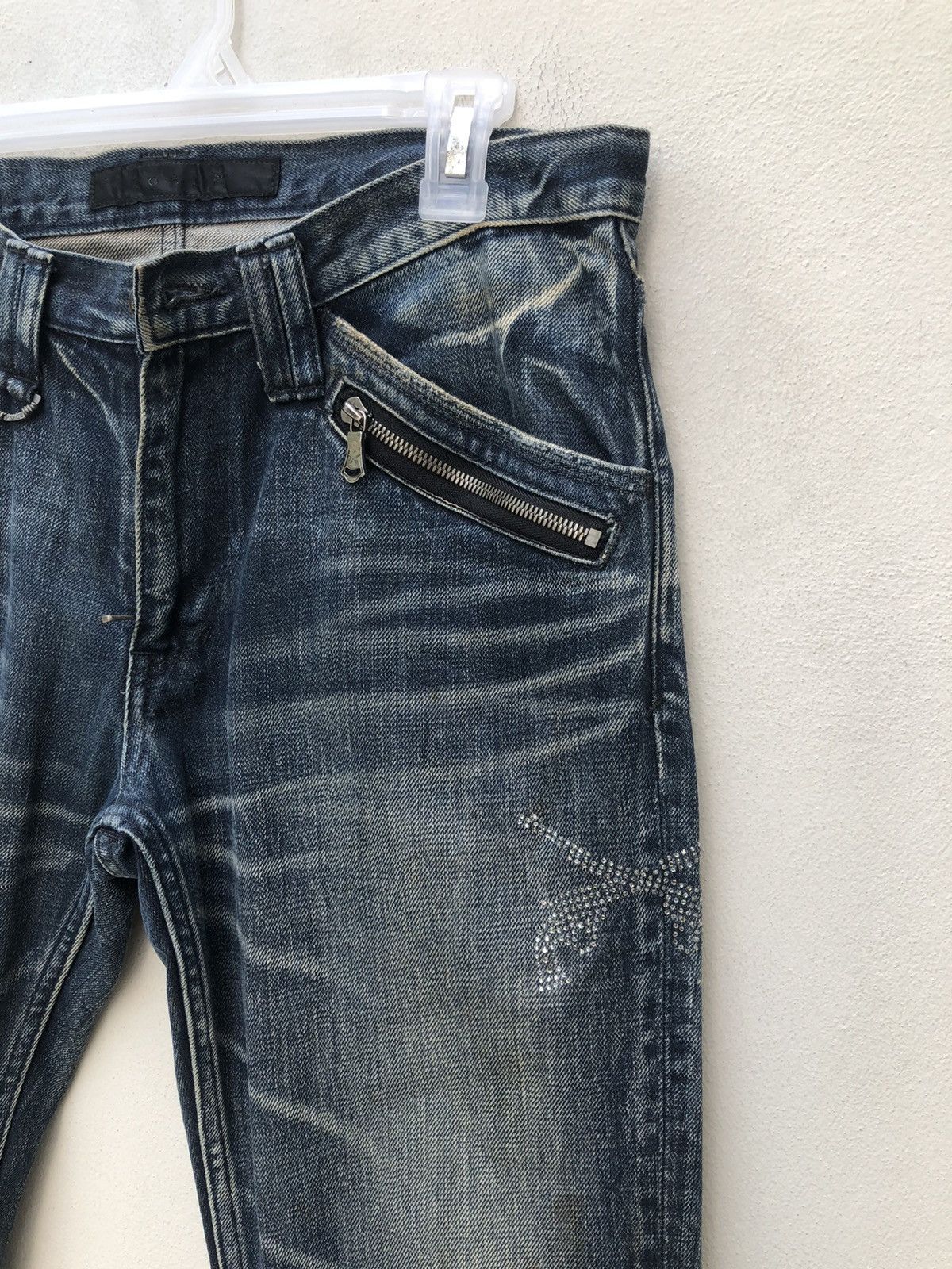 roarguns ROARGuns Made in Japan Slightly Ripped Denim Jeans Size US 32 / EU 48 - 9 Thumbnail