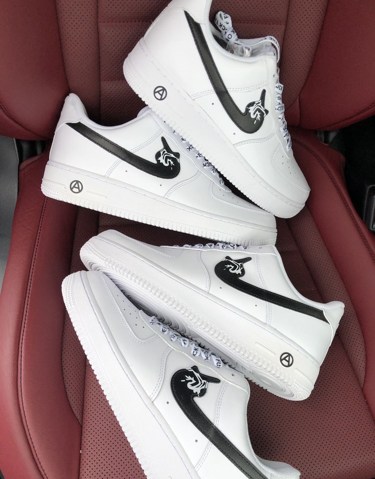 image of Ineverheardofyou Air Force 1S Shoes in White, Men's (Size 11)