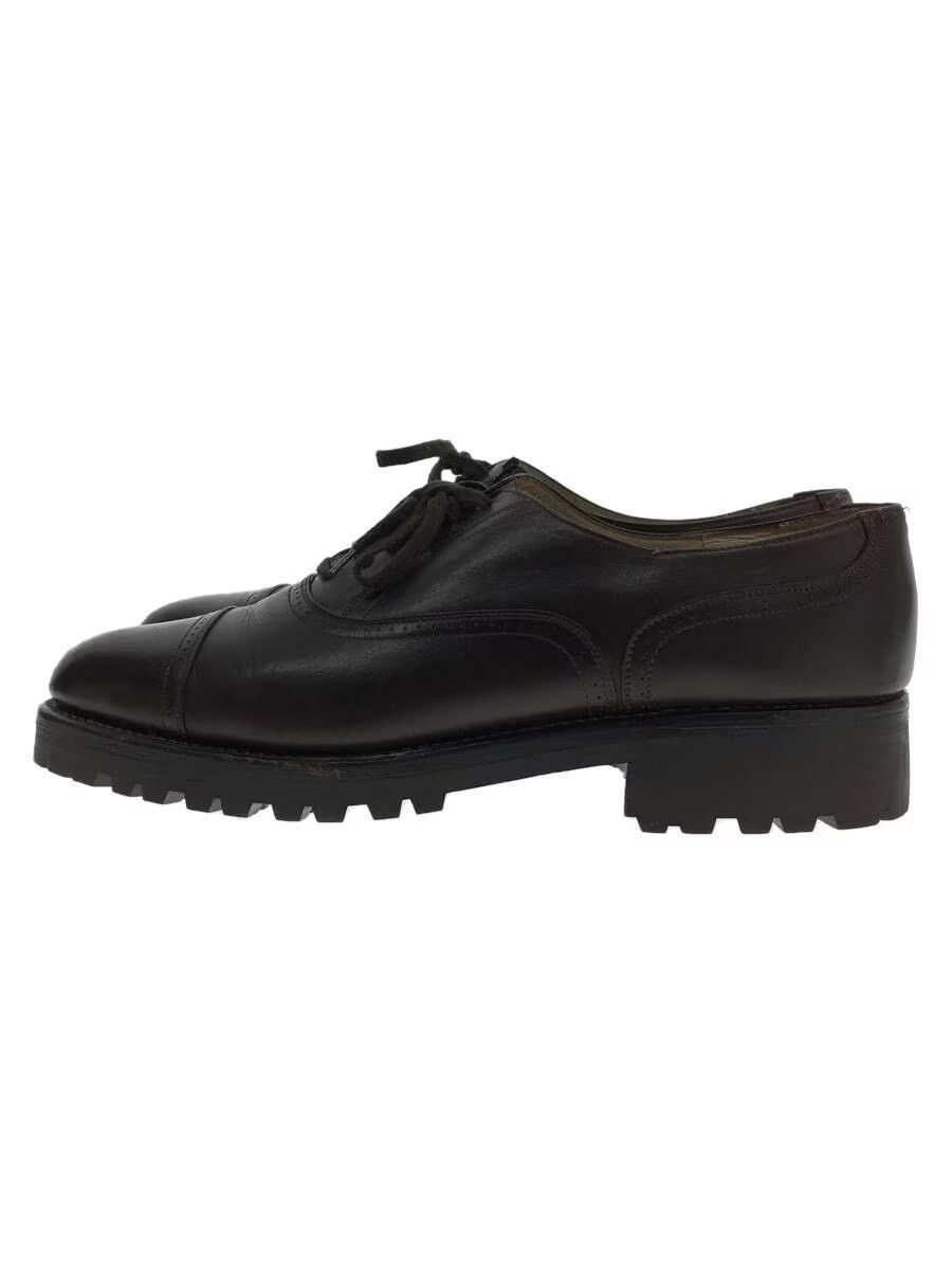 image of Comme Des Garcons x Comme Des Garcons Homme Lug Sole Leather Derby Shoes in Brown, Men's (Size 7)